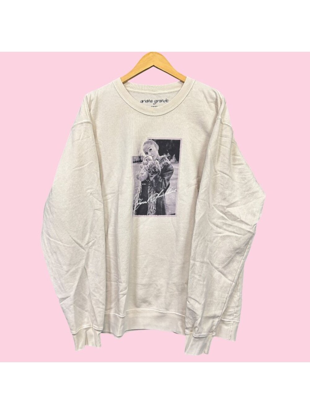 Ariana Grande Eternal Sunshine Teddy Album Cover Crewneck Sweater XXXL